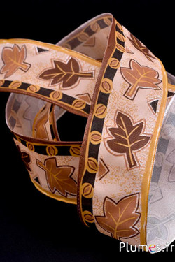 Herfstriem – breedte 40 mm – chocolade  